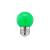 LED Color Bulb 1W E27 G45 240V 20Lm PC green