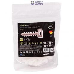 Push-In Cable Ties Mount  6x34 white (100pcs)