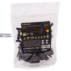 Screw Saddle Cable Support 6x34 black (100pcs)