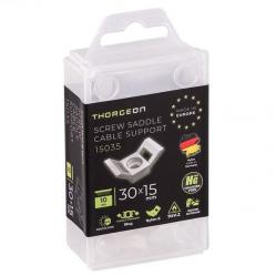 Push-In Cable Ties Mount 30x15 white (10 pcs)