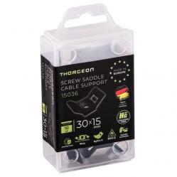 Push-In Cable Ties Mount 30x15 black (10 pcs)