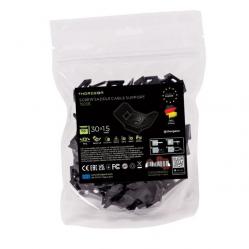 Screw Saddle Cable Support blacks 30x15 (100pcs)