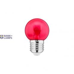 LED Color Bulb 1W E27 G45 240V 10Lm PC red clear FILAMENT U