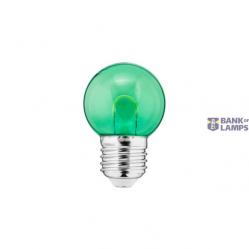 LED Color Bulb 1W E27 G45 240V 20Lm PC green clear FILAMENT U