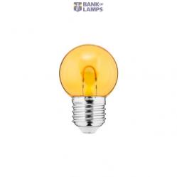 LED Color Bulb 1W E27 G45 240V 55Lm PC yellow clear FILAMENT U