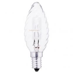 Halogen Lamp 28W E14 BF35 240V Candle Twisted Clear