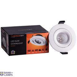 LED Downlight 10W DIMM CCT 800Lm 40° CRI 90 Flicker-Free Cutout 83-88mm (External Driver Included) RAL9003