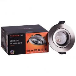 LED Downlight 10W DIMM CCT 800Lm Flicker-Free 40° CRI 90 Cutout 83-88mm (External Driver Included) Brushed nickel
