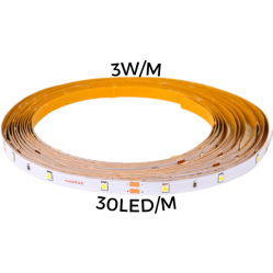 LED strip 3W/m 30led/m 12V IP67 3000K 333Lum/m 60'000h CRI>90 (5m)