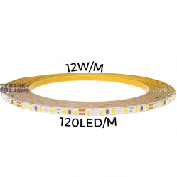 LED strip 12W/m 120led/m 24V IP20 4000K 1383Lum/m 60'000h CRI>90 (5m)