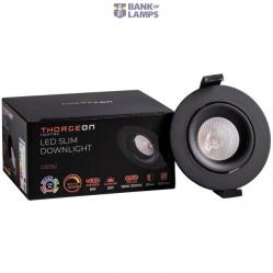 LED Downlight 8W Dim to Warm 520lm IP44 38° CRI>90 PF>0,9 (Internal Driver Included) RAL9005