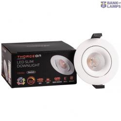 LED Downlight 8W Dali Dim to Warm 520lm IP44 38° CRI>90 PF>0,9 (Internal Driver Included) RAL9003