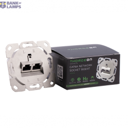 2-port Cat6A Network Socket Insert