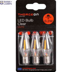LED Bulb Clear 0.2W E10 8-55V 12Lm 2100K