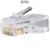 RJ45 connector plug 8/8 Cat5 transparent