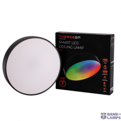 LED Ceiling Light 24W 3200Lm 2700-6500K IP20 RA80 Black