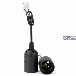 Fast Connection Lamp Holder E14 Black (50pcs Bag)