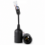 Screw Lamp Holder E27 Black (3-Pack Blister)
