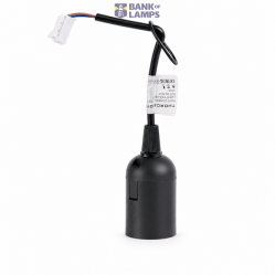 Fast Connection Lamp Holder E27 Black (3-Pack Blister)