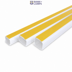 Cable Trunking with Removable Cover and Adhesive Tape 2m 25X25