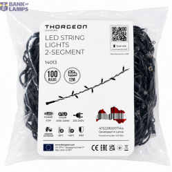 LED String Lights 5.2W 100LEDs 12m 2-segment 2200-2400K