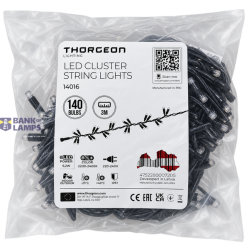 LED Cluster String Lights 3,5W 140LEDs 3m 2200-2400K