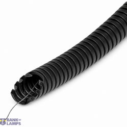 Pliable Corrugated Conduit with Pulling Wire HF UV-resistant 16mm 750N 100m Black