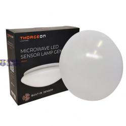 Microwave LED Sensor Lamp 9W 3000K/4000K/6000K 1100Lm 4-8m IP44 IK10
