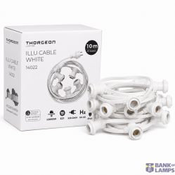 ILLU Cable E27 11.5m 20 bases IP44 -0,5m- White THORGEON