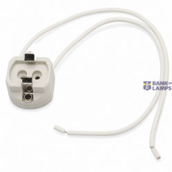 Lamp Holder G12 Ceramic (25pcs Bag), wire length 210mm