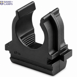 Conduit Plastic Snap Clips 20mm Black (50pcs bag)
