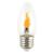 LED Flicker Flame 0.5W E27 B35 1800K 8lm Clear