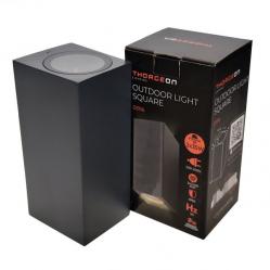Outdoor Wall Light without Light Source 2xGU10 IP65 03116 Square Anthracite THORGEON