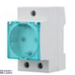 Din Rail Socket 16A, 250V with cover