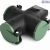 3-Way Rubber Socket Adapter, 16A 250V, 3500W, with Child Safety Shutters & Hook