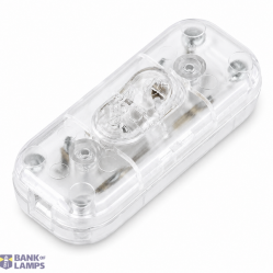 Inline Cord Switch for Round Cable, 1-Pole, 2A, 250V, transparent