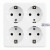 4-Way Power Socket 16A, 250V~Max: 3680W, IP20 Without Cable, White