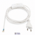 Flat Cord 3m 2×0.75mm² 2.5A 250V~ IP20 Switch EU Plug White