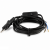 Flat cable 3m, 2* 0,75 mm² 2.5A 250V~ IP20 with on/off switch and EU plug, black
