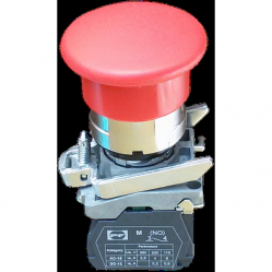 Pushbutton switch mushroom head FP PM RED 1NC (with return) IP40
