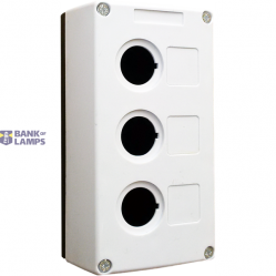 BOX 3-place white IP65