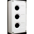 BOX 3-place white IP65