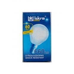 Bulb type E14 60W P45 Frosted Iskra/Volta 500485