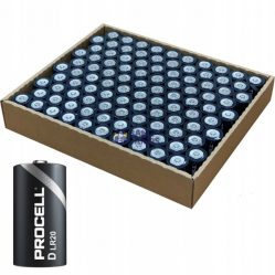 Baterijas LR20 D/2 DURACELL BLACK PROCELL bez iepak.