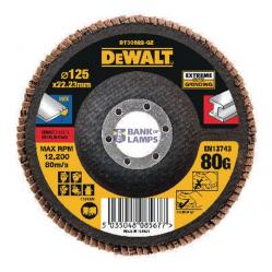 Extreme Flap Disc - Flat 125*22,2mm X80G DT30622-QZ DeWalt