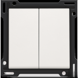 Finishing Set Two-Circuit Switch Two-Way + NO Push Button