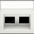 Data Central Plate 2x RJ Oblique Output, White