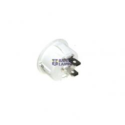 Switch tumbler 1-0 2p round grey 250V 10A 9124BOWI
