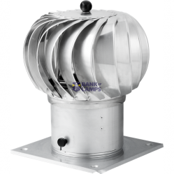 ROTATING CHIMNEY COWL aluminium  Ø 200