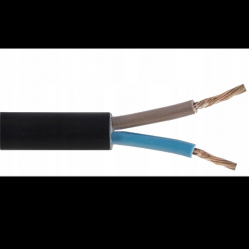 Cable H03VVH2-F (OMYp) 2x1 300/300V black